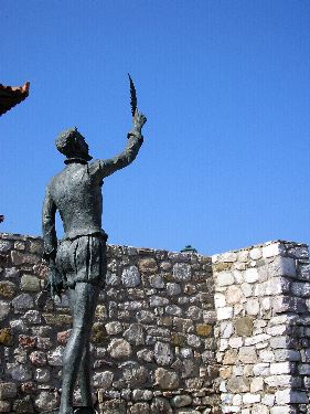 Nafpaktos - Statue de Cervantes